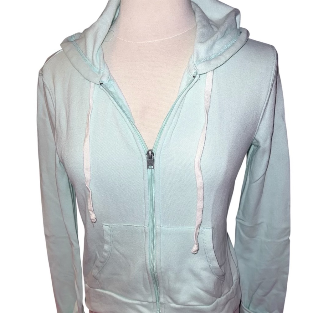 Y2K teal turquoise Hollister Zip Up